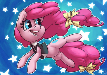 accessory bow_(feature) bow_accessory bow_ribbon clothing cutie_mark female feral furgonomics hair hair_accessory hair_bow hair_ribbon necktie open_mouth pink_hair ribbons solo tail tail_accessory tail_bow tail_ribbon atryl friendship_is_magic hasbro my_little_pony pinkie_pie_(mlp) earth_pony equid equine horse mammal pony 2015