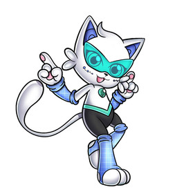 anthro big_ears bottomwear clothing eyelashes eyewear female footband fur gem glasses hair jewelry legwear pants paws slightly_chubby solo stockings tail whiskers white_body white_fur wristband dexmoun lovelace_(dexmoun) digital_creature domestic_cat felid feline felis mammal hi_res