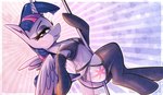 bedroom_eyes blush blush_lines butt clothing cutie_mark dancing female feral footwear garter_belt garter_straps heart_symbol horn lingerie looking_at_viewer narrowed_eyes panties pole pole_dancing princess raised_tail royalty seductive smile socks solo tail translucent translucent_clothing underwear wings fancheesy friendship_is_magic hasbro my_little_pony mythology twilight_sparkle_(mlp) equid equine horse mammal mythological_creature mythological_equine pony winged_unicorn absurd_res hi_res
