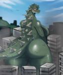 anthro big_breasts big_butt blush breasts butt female godzilla godzilla_(series) kaiju looking_at_viewer looking_back macro red_eyes reptile scalie solo sssonic2 voluptuous wide_hips
Rating: Questionable
Score: 11
User: voldosbt
Date: March 17, 2014
