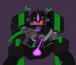 balls bodily_fluids colored_cum cum decepticon erection genital_fluids genitals humanoid_genitalia humanoid_penis machine male masturbation not_furry penis red_eyes simple_background sitting solo text unusual_bodily_fluids unusual_cum unusual_genital_fluids cogger hasbro takara_tomy transformers fan_character cybertronian humanoid living_machine robot digital_media_(artwork)