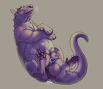 4_balls abdominal_bulge animal_genitalia balls belly big_balls big_belly claws egg_belly egg_bulge facial_piercing feral fur furgonomics furry-specific_piercing genital_piercing genitals intersex lying maleherm multi_balls multi_genitalia nipples nose_piercing nose_ring on_back pawpads paws piercing pregnant pregnant_feral pregnant_intersex pregnant_maleherm relaxing ring_piercing septum_piercing sheath sheath_piercing simple_background solo tail teats aliena-cordis rezukii felkin digital_media_(artwork) hi_res