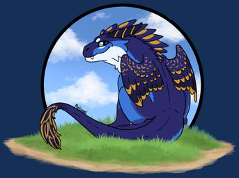 ambiguous_gender chibi digitigrade feathered_wings feathers feral fur grass looking_at_viewer looking_back looking_back_at_viewer plant quadruped sitting smile solo tail tail_tuft thick_tail tuft wings meloneni mythology aelion_(meloneni) dragon furred_dragon furred_scalie mythological_creature mythological_scalie scalie alpha_channel hi_res male_(lore)
