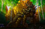 all_fours anal anal_penetration anthro anthro_on_anthro balls bodily_fluids cum cum_while_penetrated cumshot duo ejaculation erection genital_fluids genitals hands-free horn horn_grab humanoid_genitalia humanoid_penis male male/male male_penetrated male_penetrating male_penetrating_male nature nude orgasm penetration penis sex bgn deer mammal