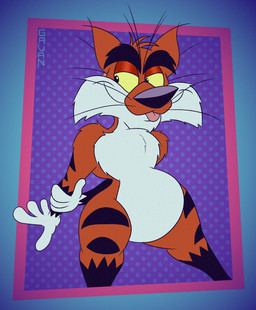 4_fingers abstract_background anthro arched_back arm_tuft bedroom_eyes belly big_belly biped black_eyebrows black_nose black_stripes bottom_heavy cheek_tuft chest_tuft chin_tuft curvy_figure dotted_background ears_outwards eyebrows facial_tuft fingers fluffy fluffy_chest fur glance gloves_(marking) grin grinning_at_viewer half-closed_eyes hand_on_arm hand_on_own_arm head_tuft humanoid_hands leg_markings looking_aside looking_aside_at_viewer looking_at_viewer male markings multicolored_body multicolored_fur narrowed_eyes nude nude_anthro nude_male orange_body orange_fur pattern_background pecs pivoted_ears plantigrade polka_dots pose ribs seductive shoulder_tuft simple_background slightly_chubby slightly_chubby_anthro slightly_chubby_male small_waist smile smiling_at_viewer smirk smirking_at_viewer smug smug_expression smug_eyes smug_face smug_grin socks_(marking) solo standing striped_body striped_fur striped_markings striped_tail stripes tail tail_markings tasteful_nudity thick_calves thick_eyebrows thick_thighs tongue tongue_out tuft two_tone_body two_tone_fur whiskers white_belly white_body white_fur white_hands wide_hipped_anthro wide_hipped_male wide_hips yellow_sclera gavanzude adventures_from_the_book_of_virtues pbs socrates_the_bobcat bobcat felid feline lynx mammal 2026 alternate_version_at_paywall colored digital_drawing_(artwork) digital_media_(artwork) flat_colors hi_res pinup signature