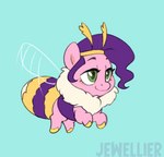 blinking blue_background female feral flapping_wings fluffy flying fur green_eyes hair insect_wings pink_body pink_fur purple_hair simple_background wings jewellier_(artist) hasbro mlp_g5 my_little_pony mythology pipp_petals_(mlp) arthropod bee bee_pony bumble_bee_(species) equid equine horse hybrid hymenopteran insect mammal mythological_creature mythological_equine pegasus pony animated short_playtime