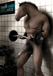 animal_genitalia animal_penis anthro balls biceps biped equine_genitalia equine_penis exercise genitals gym half-erect holding_object male muscular muscular_anthro muscular_male nipples nude nude_workout pecs penis pubes solo standing weightlifting weights workout iomar equid equine horse mammal 3d_(artwork) digital_media_(artwork) hi_res