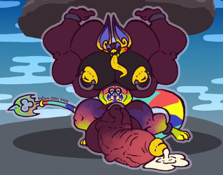 anthro anthrofied balls big_balls big_ears big_muscles big_nipples big_pecs big_penis black_body black_countershading bodily_fluids clothed clothing countershading cum ejaculation erection exercise front_view fur genital_fluids genitals huge_balls huge_muscles huge_nipples huge_pecs huge_penis hyper hyper_balls hyper_genitalia hyper_muscles hyper_pecs hyper_penis hyper_tongue looking_at_viewer male multicolored_body multicolored_fur multicolored_penis muscular nipple_piercing nipples nude one_leg_up pecs penis piercing purple_balls raised_leg rock sharp_teeth sky solo teeth tongue vein veiny_penis weightlifting workout yellow_nipples kokoro-doll disney kingdom_hearts square_enix wargoyle demon 2020 hi_res