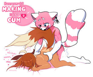 anthro bed bent_legs bent_over big_ears bitey(bittybitey) bittybitey blue_eyes blush brown_body brown_fur doggystyle duo ear_piercing female fluffy fluffy_tail from_behind_position fur furniture grabbing_sheets hair hidden_face holding_hips holding_waist kneeling kylo_senpai(cancelmesenpai) lewd_face male male/female markings moan open_mouth piercing pink_and_white_fur pink_body pink_fur red_body red_fur red_hair sex simple_background striped_markings striped_tail stripes tail tail_markings white_body white_fur cancelmesenpai ailurid canid canine fox humanoid mammal red_panda invalid_tag original_character artist_collaboration cel_shading shaded simple_shading