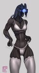 anthro bra clothing female flat_chested legwear machine simple_background solo stockings underwear ethrk bioware electronic_arts mass_effect android geth robot digital_media_(artwork) digital_painting_(artwork) hi_res