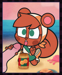 4_fingers anthro beach big_eyes big_head bodily_fluids boots bottomwear bread brown_body brown_ears brown_fur brown_hair brown_nose brown_tail buckteeth cheek_markings cheek_spots clothed clothed_anthro clothing duo eyelashes facial_markings female fingers food footwear fur genital_fluids genitals green_bottomwear green_clothing green_eyes green_skirt hair handjob head_markings human_on_anthro humanoid_genitalia humanoid_penis interspecies kerchief kneeling loli long_eyelashes looking_at_another male male/female markings motion_blur multicolored_body multicolored_clothing multicolored_kerchief on_model on_style open_mouth penile penis pink_inner_ear precum sand sex shirt shoes short_hair skirt squirrel_tail style_emulation tail teeth tongue tongue_out topwear two_tone_body two_tone_clothing white_clothing white_shirt white_topwear young young_anthro young_female third-party_edit unknown_artist murphy_and_mitzi mitzi_(ajmarekart) human mammal rodent sciurid tree_squirrel digital_drawing_(artwork) digital_media_(artwork) hi_res