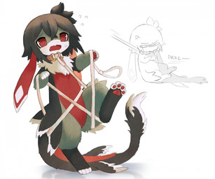 ambiguous_gender anthro barefoot belly bodily_fluids collar collar_only countershading cowlick cross-popping_vein crossed_arms daww digitigrade dipstick_ears ear_markings feathers feet floppy_ears fur green_body green_fur grumpy hair handpaw hindpaw kemono leash leashed_collar leg_markings lop_ears markings multicolored_ears multicolored_tail neck_tuft nervous nude open_mouth pawpads paws raised_leg red_belly red_body red_countershading red_ears red_eyes red_fur red_pawpads red_tongue semi-anthro short_hair socks_(marking) solo sweat sweatdrop tail text toeless_(marking) tongue tuft white_body white_collar white_ear_tips white_ears white_feathers white_fur white_leash white_toes jejejunum mythology robin_(jejejunum) canid canine dragon furred_dragon furred_scalie mammal mythological_creature mythological_scalie scalie 2025 full-length_portrait hi_res portrait