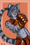 anthro male simple_background solo thumbclaw thumbclawz thaylo mammal marsupial thylacoleo vombatiform