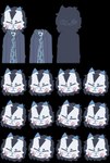 anthro blush clothed clothing fluffy fur hair male simple_background solo sprite_sheet tuctuc white_body white_fur dizzyfizz_(artist) incredibox humanoid alpha_channel digital_media_(artwork) hi_res