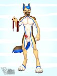 abs animal_genitalia animal_penis anthro biped blue_body blue_fur blue_hair blue_markings brown_body brown_eyebrows brown_fur canine_genitalia canine_penis collar eyebrows fur genitals hair knot looking_at_viewer male markings nude pecs penis smile solo tail tan_body white_body white_fur vallhound woutske_(character) canid canine canis domestic_dog german_shepherd herding_dog mammal pastoral_dog 3:4 hi_res