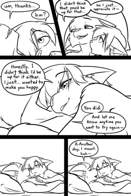 adolescent after_anal after_sex afterglow anthro bed breasts cowgirl_position cuddling dialogue duo eyes_closed female female_anthro from_front_position furniture male male/female male_anthro on_bottom on_top pillow sex sibling_incest side_boob speech_bubble straddling teeth text tongue young black-kitten sebastien_(black-kitten) serah_(black-kitten) felid feline lynx mammal 2025 2:3 comic english_text hi_res monochrome adult_(lore) brother_(lore) brother_and_sister_(lore) incest_(lore) sibling_(lore) sister_(lore) twincest_(lore) twins_(lore)