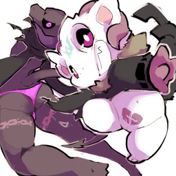 3_toes amputee animal_genitalia anthro armless black_body black_scales black_sclera butt clenched_teeth clothed clothing disability duo feet female fur genital_slit genitals looking_at_viewer looking_back looking_back_at_viewer male purple_eyes rear_view scales scarf simple_background teeth toes underwear underwear_only vulva white_background white_body white_fur young young_anthro moesouna_gomi desire_(moesouna_gomi) i_(moesouna_gomi) lizard reptile scalie 1:1 2023
