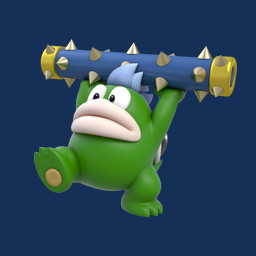 ambiguous_gender anthro blue_hair green_body green_skin hair raised_arms simple_background solo transparent_background unknown_artist mario_bros nintendo super_mario_3d_world koopa scalie spike_(mario) 1:1 3d_(artwork) absurd_res alpha_channel digital_media_(artwork) full-length_portrait hi_res official_art portrait