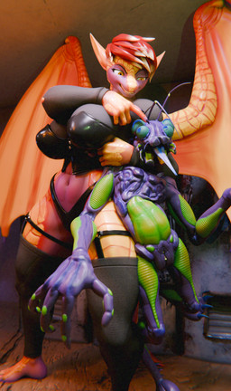 antennae_(anatomy) anthro asphyxiation blue_eyes bullying choking clothing compound_eyes female head_lock lingerie male purple_body store tongue tongue_out xenomaker_(artist) valorlynz_(modeler) xenomaker_(modeler) ex-oh_(xenomaker) zyndet_firefly alien arthropod insect 3d_(artwork) blender_(artwork) blender_cycles_(artwork) digital_media_(artwork) hi_res