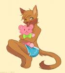 anthro bottomwear clothing daww dolphin_shorts femboy male one_eye_closed plushie shorts solo sweat_shorts teddy_bear tongue tongue_out wink princessharumi liam_(liam-kun) domestic_cat felid feline felis mammal 2013