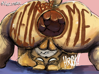 anthro anus biped body_writing butt butt_focus crowning_feces feces feces_on_body feces_on_butt feces_writing female female_pooping fur genitals grunting no_pupils nude nude_anthro nude_female onomatopoeia open_mouth open_smile pooping scatplay smearing smearing_feces smile solo sound_effects text text_on_butt vulva writing_on_butt yellow_body yellow_fur crimson_2020 animal_crossing nintendo isabelle_(animal_crossing) canid canine canis domestic_dog mammal shih_tzu toy_dog 2026 4:3 artist_name digital_drawing_(artwork) digital_media_(artwork) english_description english_text hi_res