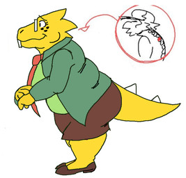 cartoon_freckles eyelashes eyewear freckled_face freckles glasses long_eyelashes rectangular_glasses slightly_chubby solo apolonoise deltarune undertale undertale_(series) alphys lizard reptile scalie