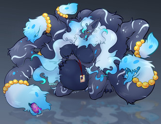 9_tails anthro big_breasts breast_grab breast_squish breasts female fusion hand_on_breast licking licking_lips looking_at_belly looking_down multi_tail onomatopoeia paw_on_belly pokemon_fusion solo sound_effects squish tail tail_mouth text tongue tongue_out unusual_anatomy unusual_tail vore makar-ro nintendo pokemon generation_1_pokemon generation_5_pokemon ninetales pokemon_(species) zoroark hi_res