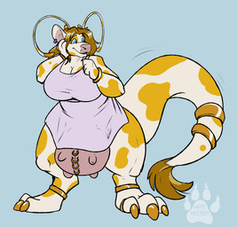 3_toes accessory after_transformation antennae_(anatomy) anthro big_breasts blonde_hair bovine_teats bovine_udders breasts claws clothed clothing digit_ring dress ear_piercing excited feet female fingers fur furgonomic_piercing furgonomics hair huge_breasts jewelry looking_at_tail looking_back open_mouth open_smile paws piercing pink_teats pink_udders ring ring_piercing smile solo swishing_tail tail tail_accessory tail_jewelry tail_ring teat_piercing teats thick_tail thick_thighs toe_ring toes udder_piercing udders wide_hips werewolfaboo mae_(voidpotato) voidpotato arthropod bee bovid bovine cattle hybrid hymenopteran insect mammal colored digital_media_(artwork) hi_res