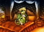 anthro bed duo furniture inside male male/male prince royalty sex amegared tabaluga_(series) scheherazade tabaluga scalie