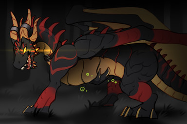 belly claws feral larger_feral larger_male larger_pred male male_feral male_pred muscular muscular_feral muscular_male size_difference soft_vore solo tail vore wings yellow_eyes nava_chendler mythology karrthus dragon mythological_creature mythological_scalie scalie 3:2 hi_res