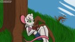 anthro book femboy grass happy lying male plant reading reading_book river roots solo tail_wiggle tree arcatech reggie_(whygena) mammal mouse murid murine rat rodent 16:9 2d_animation animated hi_res short_playtime widescreen male_(lore)