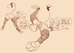 anthro balls bent_over butt clothing crop_top disembodied_penis duo erection female female_focus genitals heart_eyes heart_symbol leg_warmers legwear lying male on_front penetration penis pussy sex shirt solo_focus stockings text topwear vaginal vaginal_penetration animancer luck_(animancer) dipodid jerboa mammal rodent 2025 english_text hi_res