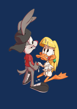 anthro avian_feet backwards_baseball_cap backwards_hat baseball_cap beak biped black_eyes black_hair blonde_hair bodily_fluids bottomless bottomless_male clothed clothing countershade_face countershade_fur countershading cum cum_in_hair cum_on_face cum_on_ground cum_on_hand duo ear_piercing ear_ring erection eye_contact feathers feet female footwear fur furgonomic_headwear furgonomics genital_fluids genitals glans grey_body grey_fur hair hat headgear headwear humanoid_genitalia humanoid_penis kneeling long_hair looking_at_another looking_at_partner male male/female masturbation membrane_(anatomy) messy multicolored_body multicolored_fur nude nude_female orange_beak penile penile_masturbation penis piercing red_clothing red_shirt red_topwear ring_piercing shirt standing toes topwear two_tone_body two_tone_fur webbed_feet white_body white_countershading white_feathers white_fur young young_anthro young_female young_male young_on_young minum tiny_toon_adventures tiny_toons_looniversity warner_brothers calamity_coyote shirley_the_loon anatid anseriform avian bird canid canine canis coyote duck mammal 2026 absurd_res alpha_channel hi_res