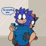 5_fingers anthro arms_bent black_body black_claws black_eyebrows black_eyes black_fur black_nose blue_body blue_clothing blue_eyebrows blue_fur blue_shirt blue_topwear boxers_(clothing) cellphone claws clothed clothed_anthro clothed_male clothing dialogue duo electronics eyebrows finger_claws fingers fully_clothed fully_clothed_anthro fully_clothed_male fur fur_markings holding_cellphone holding_object holding_phone hug hugging_another hugging_from_behind hugging_partner inside looking_at_another looking_at_partner male male/male male_anthro markings mouth_closed multicolored_body multicolored_fur phone realization red_boxers red_clothing red_markings red_underwear rolled_up_sleeves shirt speech_bubble standing talking_to_another talking_to_partner tan_body tan_inner_ear tan_skin text thick_eyebrows topwear two_tone_body two_tone_fur underwear beastofeuthanasia sega sonic_the_hedgehog_(series) shadow_the_hedgehog sonic_the_hedgehog eulipotyphlan hedgehog mammal 2023 colored digital_drawing_(artwork) digital_media_(artwork) english_description english_text hi_res shaded simple_shading