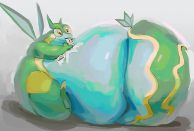 belly big_belly feral fusion huge_belly hyper hyper_belly overweight pokemon_fusion simple_background sitting solo 80sarchosaur nintendo pokemon east_sea_gastrodon flygon gastrodon generation_3_pokemon generation_4_pokemon hybrid pokemon_(species) 2022 hi_res