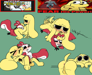 abdominal_bulge anal anal_penetration anthro anus balls big_balls big_penis blush bodily_fluids butt cum cum_from_nose cum_in_mouth cum_in_nose cum_inside cum_through deep_throat duo genital_fluids genitals male male/male oral oral_penetration penetration penis size_difference tail tail_motion tailwag crazymazies angel_hare chikn_nuggit image_comics invincible_(image_comics) the_east_patch angel_gabby chikn_nuggit_(chikn_nuggit) conquest_(invincible) francis_(angel_hare) hawt_saus_(chikn_nuggit) mammal rodent sciurid tree_squirrel absurd_res hi_res meme