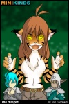 2:3 anthro basitin brown_hair casual_exposure clothed clothing comic conditional_dnp countershading felid female flora_(twokinds) fur group hair human keidran keith_keiser male mammal minikinds orange_body orange_fur pantherine tiger tom_fischbach topless trace_legacy twokinds white_body white_fur