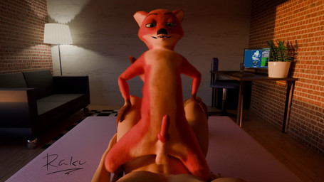 abdominal_bulge anal anal_penetration animal_genitalia animal_penis anthro anthro_on_anthro anthro_on_top anthro_penetrated anthro_penetrating anthro_penetrating_anthro balls bedroom bedroom_eyes bedroom_sex bouncing_penis canine_genitalia canine_penis chair computer_monitor consistent_pov cowgirl_position desk duo erection first_person_view floppy_ears floppy_penis from_front_position furniture furniture_lamp genitals looking_at_viewer male male/male male_on_bottom male_on_top male_penetrated male_penetrating male_penetrating_male music narrowed_eyes office_chair on_bottom on_top penetration penile penile_penetration penis penis_in_ass plant plant_pot potted_plant predator/prey prey_penetrating_predator seductive sex sofa synced_to_music table sound_warning theraku beastars disney e621 winamp zootopia louis_(beastars) nick_wilde canid canine deer fox mammal 16:9 3d_(artwork) 3d_animation animated blender_(artwork) digital_media_(artwork) hi_res loop short_playtime sound video watermark widescreen