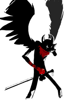 amputee anthro balls disability genitals male penis_sword simple_background solo white_background third-party_edit unknown_artist homestuck ms_paint_adventures bec_noir canid canine mammal