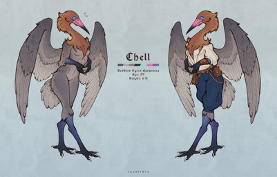 anthro bag beak belt biped black_beak black_body black_paws black_scales blue_body blue_bottomwear blue_clothing blue_eyes blue_scales blue_shorts bottomwear breasts brown_body brown_feathers claws clothed clothed/nude clothed_anthro clothed_female clothing color_swatch fantasy fantasy_clothing feathers female grey_body grey_feathers long_beak non-mammal_breasts nude nude_anthro nude_female pink_beak pose scales shirt shorts small_breasts text topwear white_claws white_clothing white_shirt white_topwear wings tashiroth aarakocra_(dnd) avian bird heron pelecaniform reddish_egret artist_name character_name digital_drawing_(artwork) digital_media_(artwork) english_text full-length_portrait hi_res model_sheet portrait
