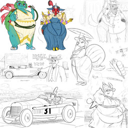 1930s_theme alcohol anthro belly beverage big_belly cane car cigar clothed clothing dialogue dress female furgonomic_headwear furgonomics gangster gown group hat headgear headwear holding_glass holding_object jewelry male overweight overweight_anthro overweight_female overweight_male suit text three_piece_suit trilby umbrella vehicle thatoneaceguy nintendo pokemon ariados azumarill eeveelution espeon generation_1_pokemon generation_2_pokemon generation_8_pokemon inteleon ninetales obstagoon pokemon_(species) umbreon venusaur 1:1 2026 english_text hi_res