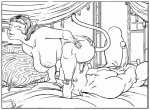 anthro bed big_breasts black_and_white border breasts canid canine canis cunnilingus curtains domestic_dog duo erection eyes_closed facesitting felid female furniture furronika genitals hand_on_butt hand_on_leg hand_on_thigh humanoid_genitalia humanoid_penis inside jewelry kneeling lying male male/female mammal masturbation monochrome nipples nude on_back on_one_knee open_mouth oral penile penile_masturbation penis pillow plantigrade pussy sex sitting_on_another tail tongue tongue_out vaginal white_border window