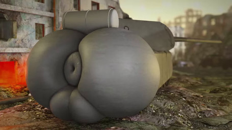 anus armored_vehicle balls big_balls big_butt butt cannon endowed_animate_inanimate endowed_dire_living_machine endowed_dire_machine endowed_dire_vehicle feral fire genitals grey_body huge_balls huge_butt machine male presenting presenting_hindquarters puffy_anus ranged_weapon rear_view shaking_butt solo tank_(container) tank_(vehicle) tracked_vehicle turret vehicle warzone weapon willie_piv maus_(tank) dire_machine dire_tank dire_vehicle living_machine living_tank living_vehicle 16:9 3d_(artwork) 3d_animation animated digital_media_(artwork) hi_res no_sound short_playtime video widescreen