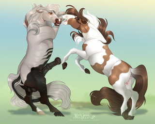 anatomically_correct anatomically_correct_anus anatomically_correct_genitalia anatomically_correct_penis anatomically_correct_vulva animal_genitalia animal_penis animal_vulva anus balls big_balls big_penis bodily_fluids clitoris dripping duo equine_anus equine_genitalia equine_penis equine_vulva erection female female_feral feral genital_fluids genitals hair hooves looking_at_another male male/female male_feral mane medial_ring on_hind_legs open_mouth penis precum precum_drip quadruped simple_background tail underhoof unguligrade vein veiny_penis vulva huskii-s bryan_(huskii-s) equid equine horse mammal digital_drawing_(artwork) digital_media_(artwork) hi_res