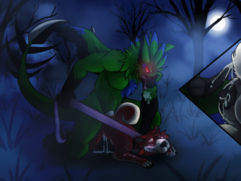 andromorph animal_genitalia animal_vulva anthro anthro_on_feral anthro_penetrating anthro_penetrating_feral bestiality bodily_fluids breath canine_genitalia canine_vulva cum drooling duo erection female female_penetrated feral feral_penetrated foggy_background genital_fluids genitals intersex intersex/female interspecies knot knotted_penis leash leash_pull male male/female male_penetrating male_penetrating_female penetration penile penile_penetration penis saliva sex smaller_bottom vaginal vaginal_penetration vulva 6-ft-demon avian bird canid canine canis domestic_dog mammal monster shiba_inu spitz 4:3 hi_res