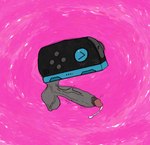 balls big_balls big_penis blush blush_lines bodily_fluids controller embarrassed eyes_closed genital_fluids genitals humanoid_genitalia humanoid_penis male penis simple_background solo throbbing throbbing_penis gigaderp123 nintendo nintendo_switch_2 animate_inanimate