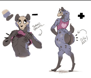anthro areola big_butt black_areola black_nipples black_sclera black_spots blue_body blue_fur bone bottomless breasts butt clothed clothing clothing_lift color_swatch countershade_butt countershading crop_top digitigrade directional_arrow exposed_breasts feet female frown fur fur_spots gloves_(marking) hindpaw huge_butt leg_markings markings navel nipples paws pear-shaped_figure presenting presenting_breasts pupils shirt shirt_lift shirt_only simple_background skull skull_head small_breasts smile socks_(marking) solo spots standing text thick_thighs thin_calves topwear topwear_only walking white_background white_pupils wide_hips mr_devonn karina_(mr_devonn) hyena mammal skulldog_(species) 2025 digital_media_(artwork) english_text model_sheet