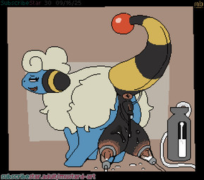 anal_wink animal_genitalia animal_vulva anus areola big_teats bodily_fluids breast_milking brown_areola brown_nipples canine_genitalia canine_vulva caprine_genitalia caprine_vulva ejaculation female female_feral feral genital_fluids genitals lactating looking_pleasured machine milking_machine nipples solo teats throbbing throbbing_vulva vaginal_fluids vaginal_squirting vulva mustard_(welcometothevoid) nintendo pokemon generation_2_pokemon mareep pokemon_(species) animated digital_media_(artwork) pixel_(artwork) pixel_animation