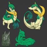 anus female feral genitals pussy solo aliena-cordis nintendo pokemon generation_5_pokemon pokemon_(species) reptile scalie servine 1:1 hi_res