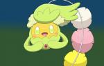 blush bodily_fluids clitoris female genital_fluids genitals looking_at_viewer plant pussy smile solo spread_pussy spreading vaginal_fluids minami_(artist) nintendo pokemon comfey elemental_creature flora_fauna generation_7_pokemon pokemon_(species) hi_res